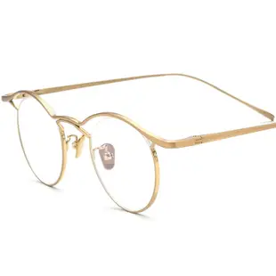 新款純鈦眼鏡框男圓形半框眼鏡架女高品質可配鏡IP電鍍