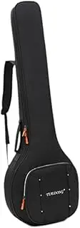 Oshhni Banjo Gig Bag Hardshell Case Padded for 5 String Resonator Styles of Banjos Water Resistant Backpack Strap Banjolele Case