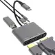 TYPE-C to HDMI4K+VGA+USB3.0輸出+PD充電+3.5mm音源 5合1影音轉接器