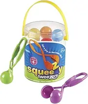 Learning Resources Squeezy Tweezers - 6 Pieces, Ages 3+ Toddler Learning Tools, Fine Motor Tools for Toddlers, Perfect for Sensory Bin Toys