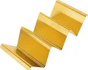 CIYODO Crepe Stand Stainless Burritos Stand Tacos Stand Metal Taco Holder Oven Safe Taco Frying Rack Tacos Holders Taco Holder Stands Taco Bracket Taco Rack Stainless Steel Golden
