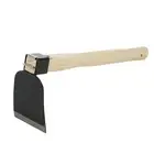 Hoe With Short Wooden Handle, Handheld Garden Dig Soil Tool, for J2J1