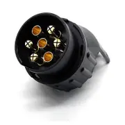 7/13 Trailer Plug Adapter 7 to 13 Pin Towbar Connector 7 Pole to 13 Pin for Car Trailer, Tractor, Caravan, Bike Rack