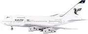 Pre-Built Model Aircraft 14CM 1/400 Large Scale Display Model Airplane for Iran Air for Boeing B747SP EP-IAA Static Finished Aircraft Miniature Airplane Model