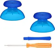 eXtremeRate Clear Blue Custom Joystick for PS5 Controller, for PS5 Controller Analog Stick, Replacement Thumbsticks for PS4 All Model Controller
