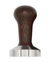 Espresso Tamper Wenge Wood 49.5 mm For Speciality Coffee, Barista Tamper