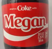 Share A Coke With Megan 2025 Personalized Limited Edition Coca Cola Bottle