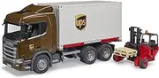 Bruder Scania Super 560R UPS Vrachtwagen met vorkheftruck