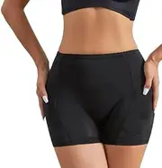 [mistrend] Butt and Hip Fake Pad Enhancer Panties for Women Seamless Removal Padded Buttock Control Boyshort.