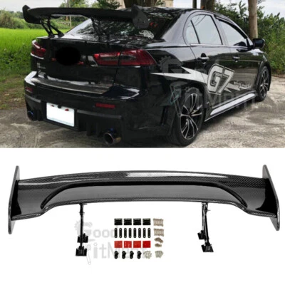 For Mitsubishi Eclipse Lancer Carbon Fiber Rear Trunk Spoiler Racing Wing Lip GT (for: Mitsubishi)