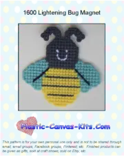 Lightening Bug Magnet - Plastic Canvas Pattern or Kit