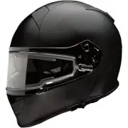 Z1R Warrant Full Face Snow Helmet Matte Black Electric Shield Cord Size Medium