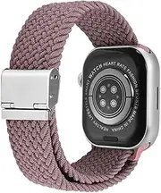 Woven Nylon Watch Strap Compatible with Apple Watch, High Elasticity Watch Band Compatible with iWatch 38mm/40mm/41mm, 42mm/44mm/45mm/49mm, Suitable for Men and Women