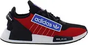 [adidas] NMD R1.V2 Mens Shoes, Deep Black/Hot Chili Red/Cool Blue-black, 8
