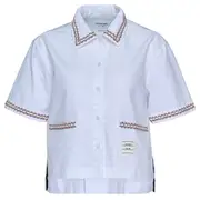 [Thom Browne] Drop Back Cropped Shirt Women