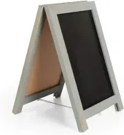 Decorative Magnetic Chalkboard - Rustic Table Top Easel Sign Rustic10”x14”