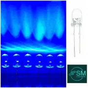 100PCS 5mm Blue LED Flicker Flame Diodes DIY Candle Light Emitting Diodes