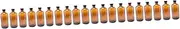 ULTECHNOVO 20 Pcs Boston Glass Bottle Amber Boston Sample Bottles Jars with Lids Water Bottle Waterbottle Glass Bottles with Bakelite Lid Refillable Glass Bottle Round Glass Bottle Brown