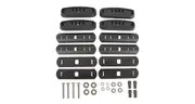 Rhino Rack RCP Roof Rack Generic Track Swivel Base Kit (x4) RCP68-BK