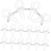 CIMAXIC 100pcs DIY Supplies DIY Accessories Resin Pearl Cup Bail Pin Pearl Cup Bail Pins Replacements Resin Cup Pegs Pendant Cup Pegs Resin Cup Eye Pins