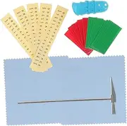 EPIGEIST 1 Set Thumb Piano Accessory Kit Slip Tuning Hammer Thumb Sleeves Scale Stickers for Beginners Learning Random Color