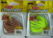 2 - Berkley Powerbait Floating Trout Worm - 15/Ct - 3"- Natural & Chartreuse