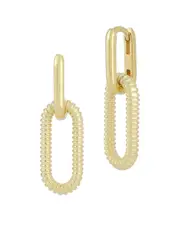 Chloe and Madison 14K Over Silver Drop Earrings