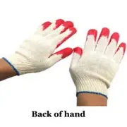 Garden Work Farm Half Coating Gloves Multi-Purpose Cotton Rubber Korean Style