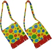 [CATIEBYE] Cute Clown Backpack Gras Circus Costumes Clown Outfit Shoulder Bag Props Bag
