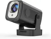 Auto Focus & 1080P: Mini Smart Projector with 4K Support, Portable Projector with WiFi and Bluetooth, 5W Speaker, Android Projector, Voice Control, Film Projector for Outdoor Use