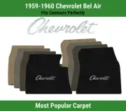 Lloyd Ultimat Front Carpet Mats for '59-60 Chevy Bel Air w/Red Chevy Letters (for: Chevrolet)