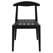 Elliot Leather Dining Chair (Black)