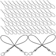 DOITOOL 100pcs Mobile Phone Charm Strap Lanyard for Keyring Id Card USB Flash Drive Lightweight Fashionable Accessory for Office Holiday and DIY Projects