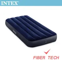 在飛比找ETMall東森購物網優惠-INTEX 經典單人(新款FIBER TECH)充氣床墊-寬