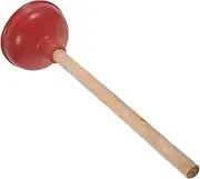 Housoutil Toilet Plunger Portable Bathroom Plunger Portable Plunger Wood Handle Plunger Wooden Handle Plunger Wood Handle Bathroom Plunger Bathroom Plunger with Wood Handle