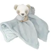 Carters Panda Bear Lovey Security Blanket Plush Gray/Blue Baby Boy Shower Gift