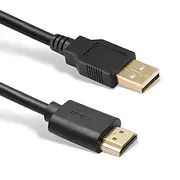 USB to HDMI Cable, Ankky USB 2.0 Male to HDMI Male Charger Cable Splitter Adapter - 0.5M/1.64ft