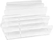 KiBcsLic Acrylic Desk File Organizer Vertical File Sorter for Paper Letter Classroom