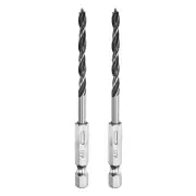 2pcs Brad Point Drill Bits Set 5/32" Wood Drill Bit with 1/4" Hex Shank