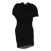 [Jacquemus] Jacquemus The Castagna Draped Minidress 38 FR BLACK