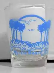 Myrtle Beach South Carolina Palm Trees Shot Glass New