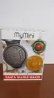 MyMini~5" Plate SANTA WAFFLE MAKER~550 Watts~Non Stick~New in Box