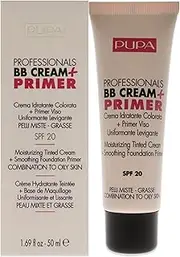[Pupa] Milano Professionals BB Cream Plus Primer SPF 20-001 Nude - Combination To Oily Skin For Women 1.69 oz Primer