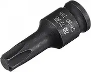 uxcell T45 Impact Torx Bit Socket, 1/4" Square Drive 35mm Length CR-MO Metric Sizes