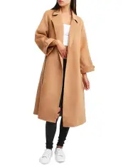 [Belle & Bloom] Stay Wild Camel Oversized Wool Coat