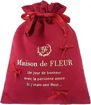 Maison de FLEUR(メゾン ド フルール) Maison de Fleur Women's Pouch/Drawstring EC Limited Drawstring Red, red, F
