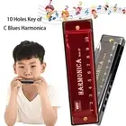 20 C Tone Educational Toy Diatonic Harp 10 Holes Harp Mouth Organ Harmonica