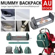 Multifunctional Baby Diaper Nappy Backpack Waterproof Mummy Changing Bag AU