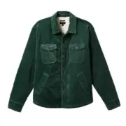 Size Small Brixton Durham Sherpa Lined Jacket - Dark Forest