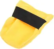 Anneome Portable Sand Remover Bag for Beach Cleanup Wipe Off Sand Cleaner Pouch for Camping Yellow Friendly No Talc